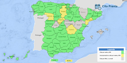 Cita previa 060 y Sede Elect. en 46 provincias