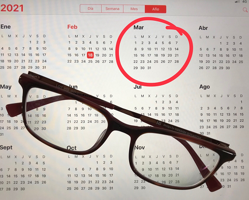 Calendario  ayudas dentarias y oculares