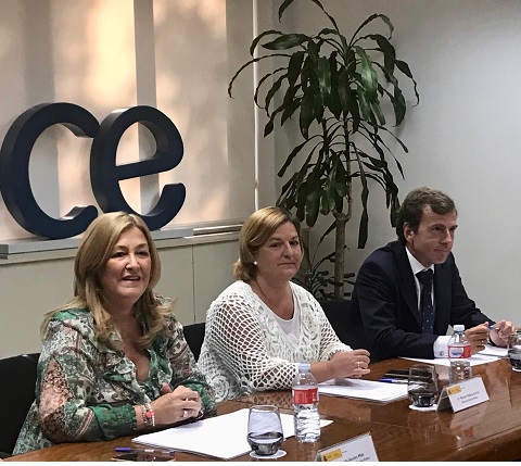 Lidia Sánchez, Myriam Pallarés y Pablo Saavedra