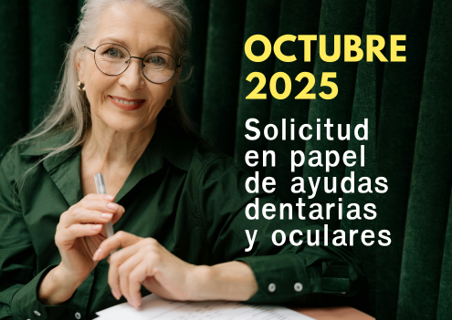 Octubre 2025 Solicitud en papel de ayudas dentarias y oculares