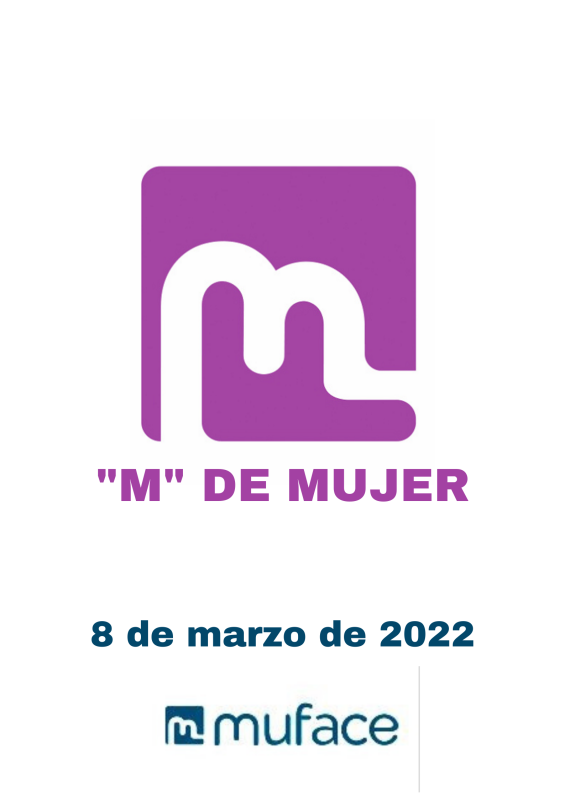Logo en violeta y fecha 8M MUFACE