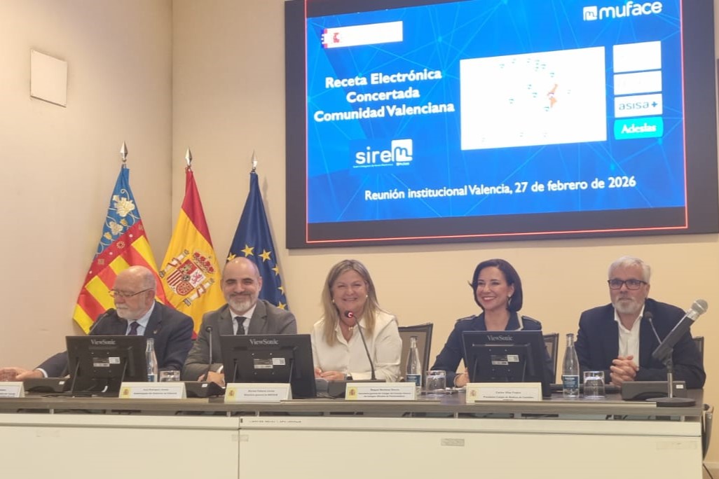 Presidencia de la reunión técnica de impulso a la e-receta concertada celebrada en Valencia