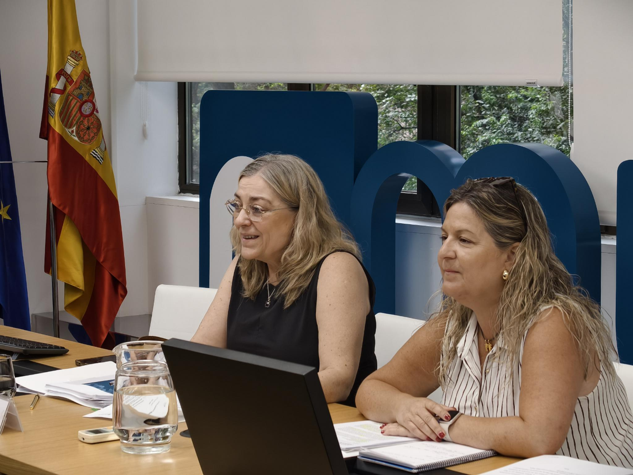 en la foto: la secretaria de Estado de Función Pública, Consuelo Sánchez Naranjo y la directora general de MUFACE, Myriam Pallarés