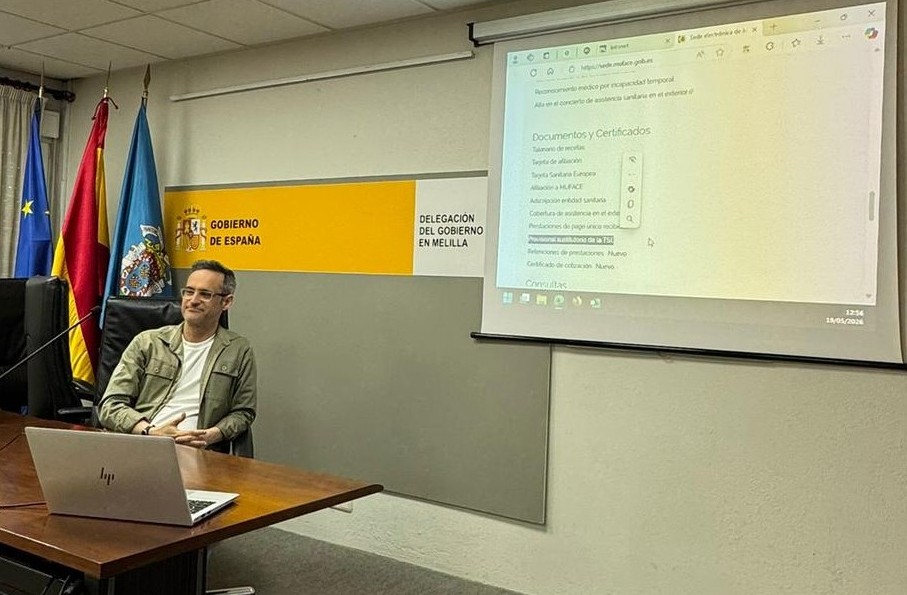 Sesión formativa de la dirección provincial de Melilla