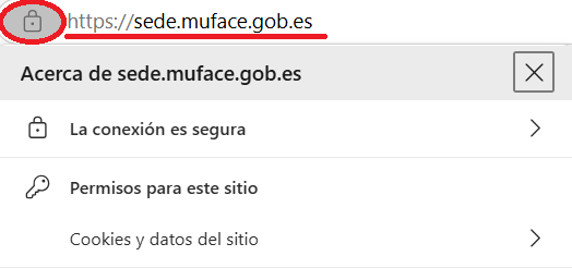 URL segura de la sede electrónica