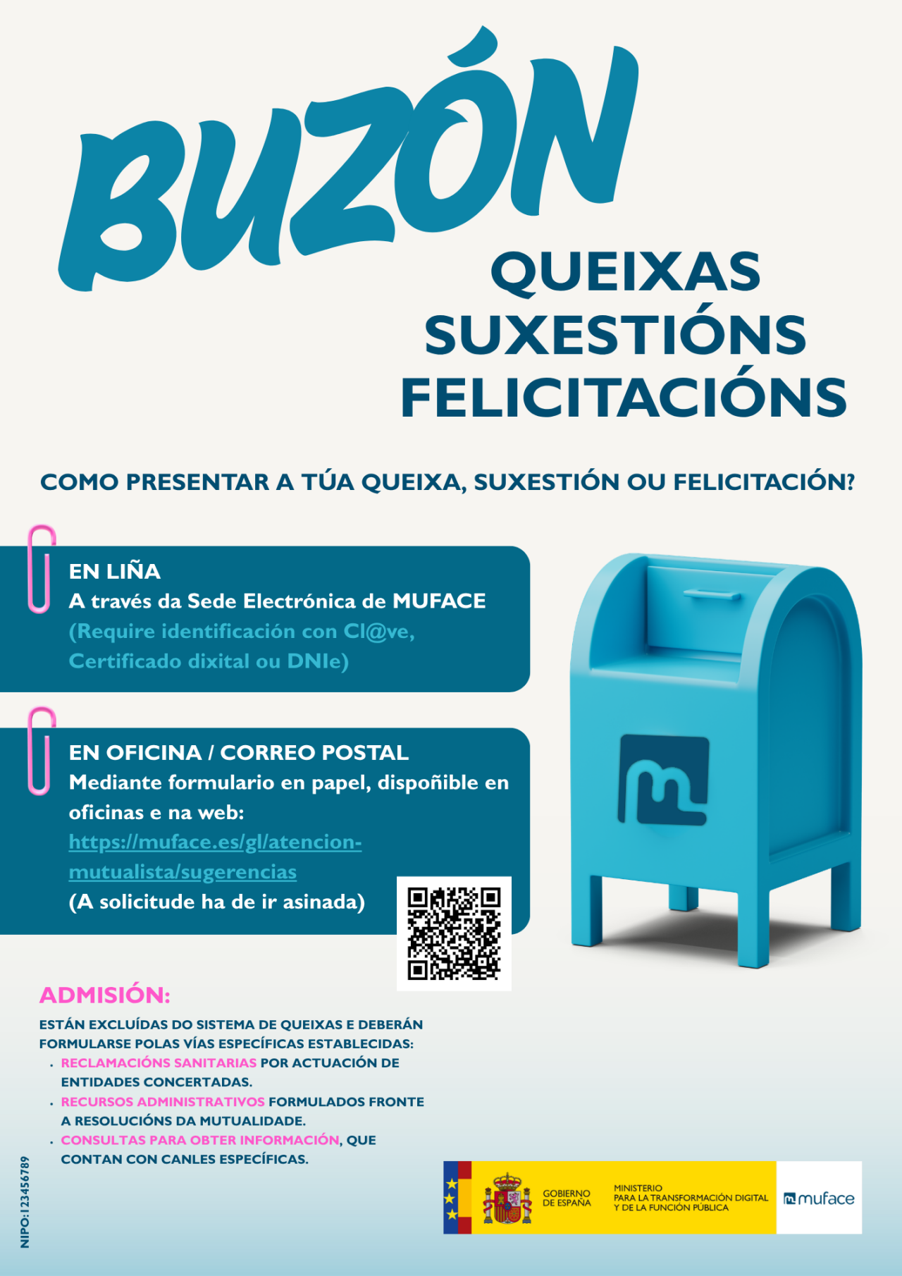 como presentar queixas, suxestións e parabéns