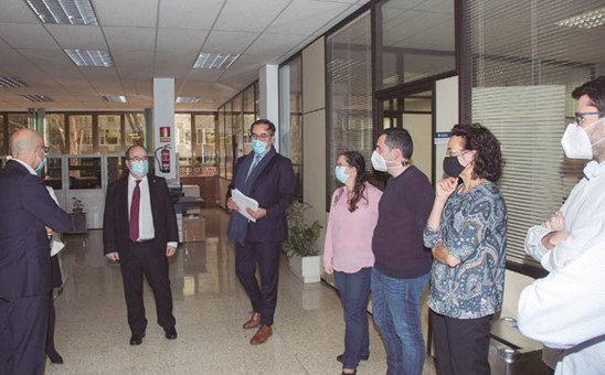 Miquel Iceta visita la sede de MUFACE