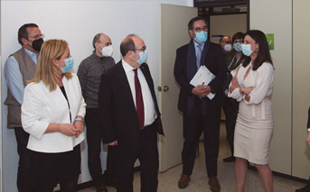 Miquel Iceta visita la sede de MUFACE