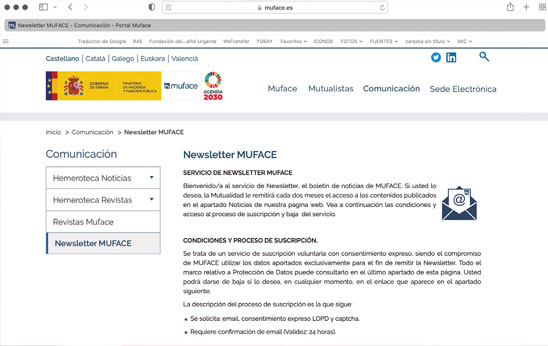 Nueva newsletter, el boletín de noticias